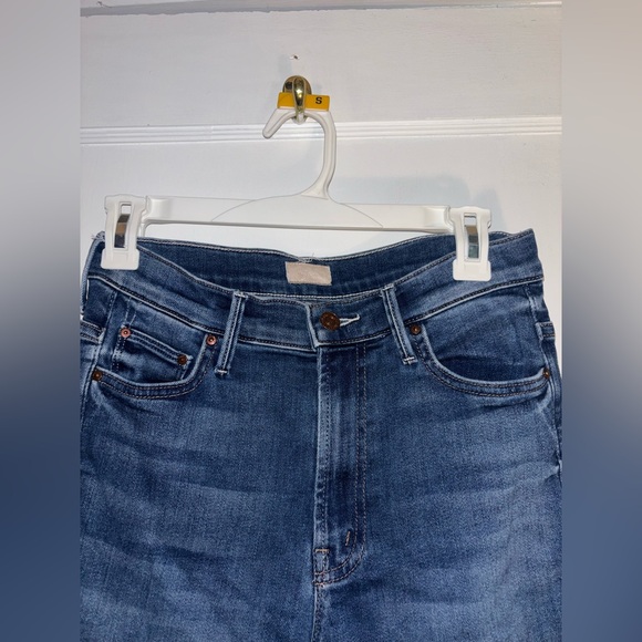 Mother Jeans Womens 27 The Insider Crop Step Fray Sweet And Sassy Denim Raw Hem - Picture 3 of 8